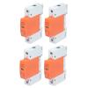 Breaker Device,4Pcs 1P Protective Device DIN Rail Mounting SPD House Arrester Protector AC 420V RMU1C60 (Imax: 60kA) view 1