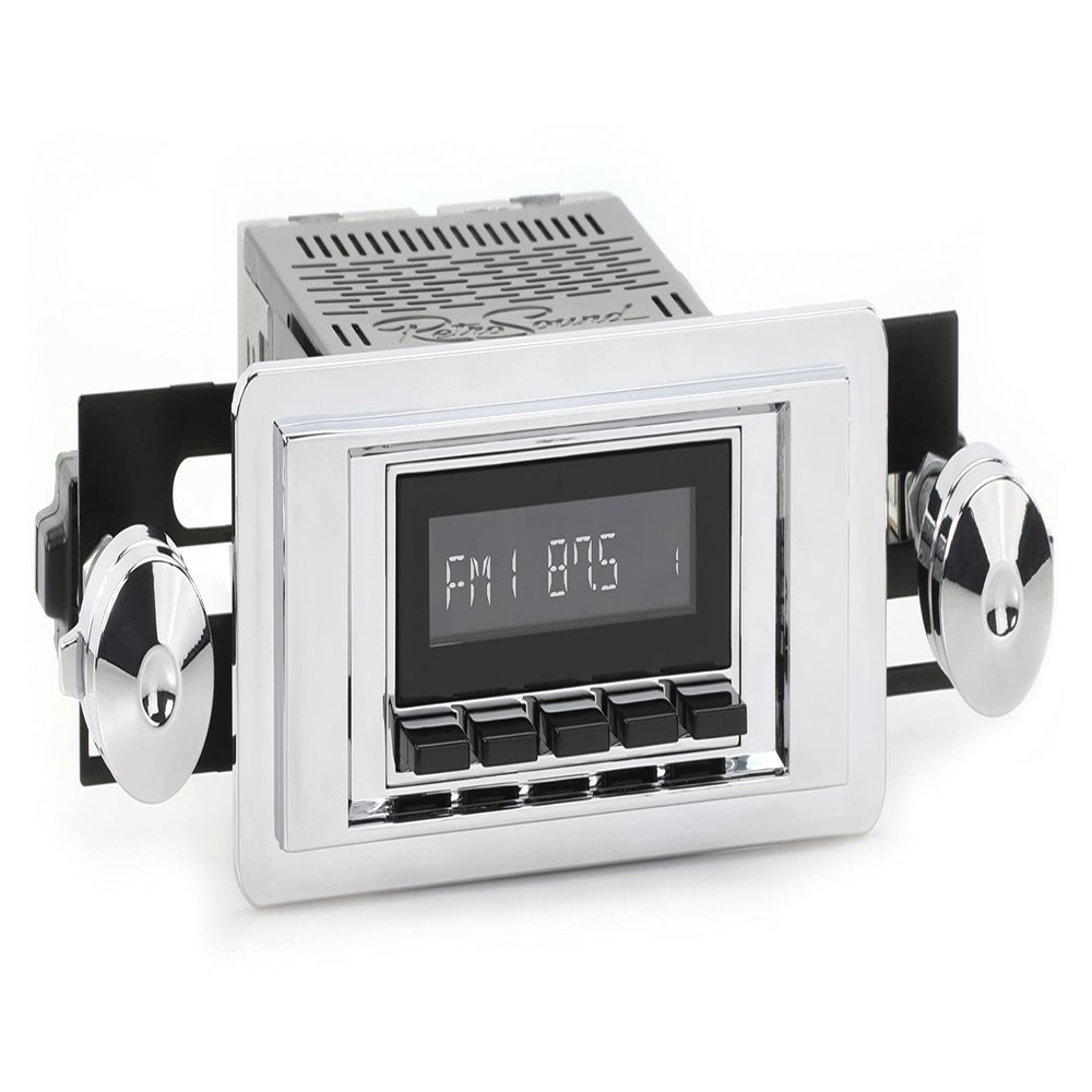 RetroRadio Compatible with 1957-59 International Pickup Features Include Bluetooth, AUX, AM/FM LACB-M1-102-02-72I