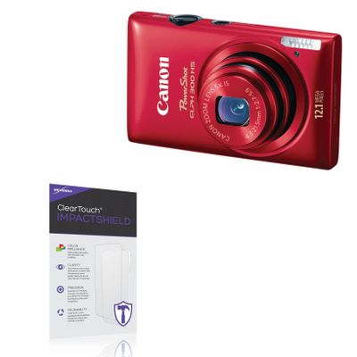 BoxWave Screen Protector Compatible with Canon PowerShot ELPH 300 HS - ClearTouch ImpactShield (2-Pack), Impenetrable Screen Protector Flexible Film
