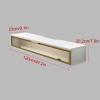 KOWJIFH Wall Mounted TV Cabinet Floating TV Shelf Wall Shelf Book Shelf Gaming Shelf Media TV Console Storage Shelf TV Wall Bracket WiFi Router Set top Box CD DVD TV Stands Wall Mount Corner Shelves view 4