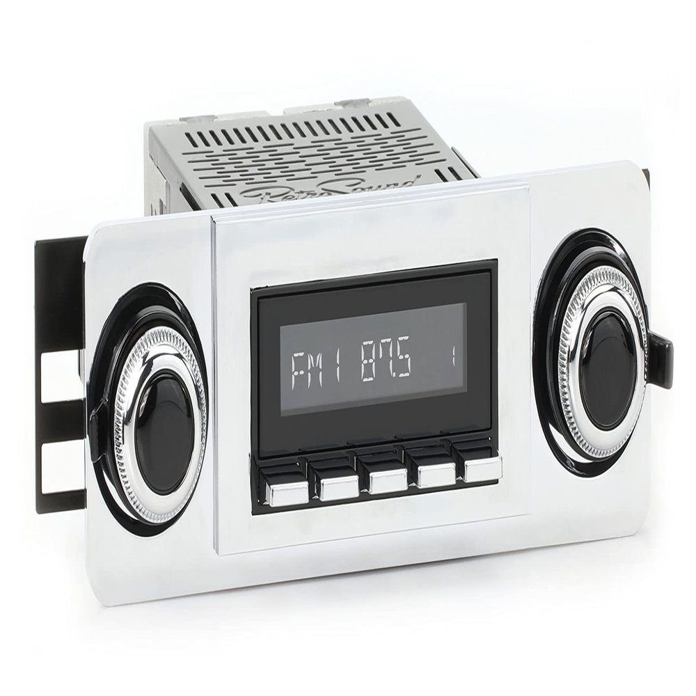 RetroRadio Compatible with 1967-72 GMC C/K Series Truck Features Include Bluetooth, AUX, AM/FM LABC-M1-119-53-93G