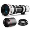 High-Power 420-1600mm f/8.3 HD Manual Telephoto Zoom Lens for Canon EOS 80D, 90D, Rebel T3, T5, T7, 70D, 5D, 6D II, 7D II Cameras WHITE view 1