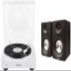 Crosley KT400A-WH Fully Automatic Bluetooth 2-Speed Turntable Record Player with S100A Stereo Speakers, White view 1