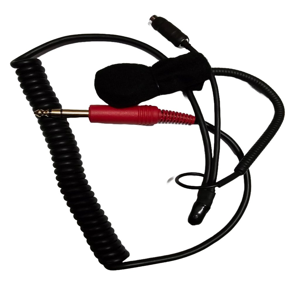 DirectNine Basics Race Radios Direct Helmet Harness Coiled Cord Pro - Fits Nascar Harness, Black, 540002CC