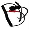 DirectNine Basics Race Radios Direct Helmet Harness Coiled Cord Pro - Fits Nascar Harness, Black, 540002CC view 1