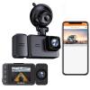 Dash Cam with WiFi, 1080P FHD, Front, Rear, & Inside Dual-Lens, Pioneering HD Infrared Night Vision  Complete with G Sensor, Loop Recording & Innovative APP for Remote Monitoring view 3
