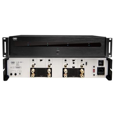 OSD Audio Nero 4-Channel Home Theater Amplifier, (100W @8ohm/ 175W @4ohm), High Power Bridging 400W @8ohm, Class D, Highly Flexible, HTX-4150