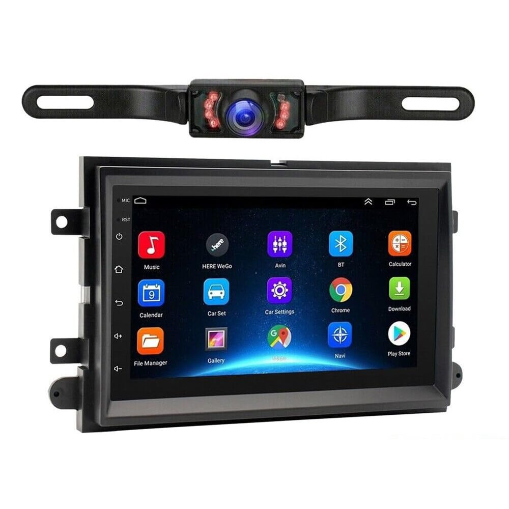 7 Android 12 Car Stereo Radio and GPS Navigation Fit for 2004-2008 F150 & 2006-2014 F250/ F350 & 2009~2014 E250/ E350, 1+16G WiFi and Bluetooth Player, HD Touch Screen Car Stereo with Backup Camera