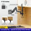 17-32 Inches Computer Tv Bracket Suspended Hanging Telescopic Lift Rotating Inverted Monitor Bracket view 2
