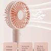 DirectNine Basics Rechargeable Mini Handheld Fan, 3 Speeds, USB Charging, Portable, Lightweight, Foldable, Pink, Cute Small Strong speed Adjustable, Personal, Indoor, Outdoor view 4