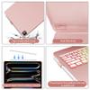 Keyboard Case for iPad Pro 13-inch (M4, 2024), Trackpad, 360 Rotatable, Bluetooth Keyboard Cover, 7 Color Backlit with Pencil Holder for iPad Pro 13 (SM-A2925/A2926/A3007), Auto Sleep/Wake, Rose Gold view 4