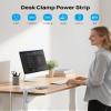 Desk Clamp Power Strip, Surge Protector with 5 AC Outlets and 3 USB Ports, Desk Mount Charging Station, Fit 1.97in Tabletop Edge Thick, 6FT Extension Cord, for Home Office Gaming Accessories view 2