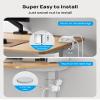 Desk Clamp Power Strip, Surge Protector with 5 AC Outlets and 3 USB Ports, Desk Mount Charging Station, Fit 1.97in Tabletop Edge Thick, 6FT Extension Cord, for Home Office Gaming Accessories view 3