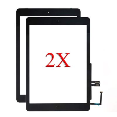 for iPad 6 6th Gen A1893 A1954 Screen Replacement 2 Pack 9.7 Inch Digitizer, for iPad 6 6th Gen Touch Screen Digitizer Replacement with Home Button(Black)