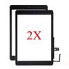 for iPad 6 6th Gen A1893 A1954 Screen Replacement 2 Pack 9.7 Inch Digitizer, for iPad 6 6th Gen Touch Screen Digitizer Replacement with Home Button(Black) view 1