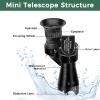 LIUQIJIA Portable Monocular Telescope 8x20 Mini Pocket Zoom Monocular Telescope Compact High Powered Adults Waterproof Small Telescope Handheld for Bird Watching Hunting Camping Hiking Traveling view 2