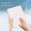 Aidashine Case for iPad Air 13 Inch M2 2024/ iPad Pro 12.9 (6th/5th Gen 2022/2021) with Pencil Holder, Shockproof Hard Shell Clear Cover,Pink view 2
