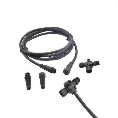 5kit Marine NMEA 2000 Connector NMEA 2000 Starter Kit Drop Cable Terminator T-Connector Wire M12 5pin Connector M12 Waterproof Cable