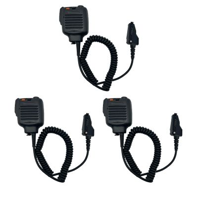 Amazingxiax 3Pack KMC-25 KMC-41 Radio Speaker Microphone Shoulder Mic for Radios NX-200 NX-210 NX-300 NX-3200 NX-3300 NX-410 NX-411 NX-5200 NX-5300 NX-5400 TK-2180 TK-3180 TK-5210 TK-5220 TK-5410
