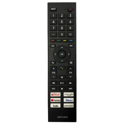 GHUST ERF3J80H Remote Control Replacement for HISENSE Smart TV 55A6G 50A6G 43A6G 55U68G 50U6G 65U6G 75A6G 70A6G 65A6G 60A6G 75U6G 50U68G 75U68G