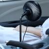 Car Fan, USB Car Fan Mounted in Cup Holder with 3 Speeds Adjustable Low Noise 360 Degree Rotatable Portable Vehicle Cooling Fan for Travel view 4