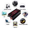 Power Inverter 300 Watt, Car/Home 12V Dc to 110V Ac Converter, with Dual Smart Fans, for Home, Rv, Boat, Emergency view 4