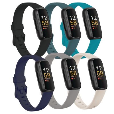 Baaletc Compatible with Fitbit Inspire 3 Bands for Men Women, Soft Silicone Sport Wristband Strap Band Bracelets for Inspire 3, Large