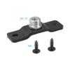 CAMVATE 5/8'' Male to 1/4'' Female Microphone Screw + 1/4"-20 Stainless Steel Screw Pack + Straight Screwdriver Assembly Tool view 3