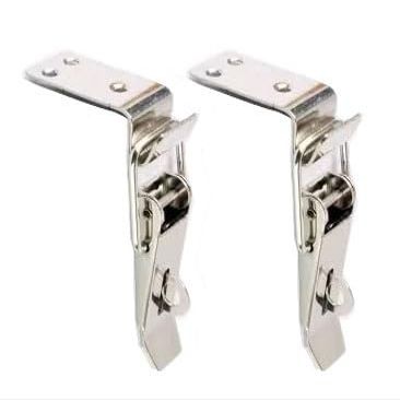 ALturN Toggle Catch Lock,Toggle clamp2 Pcs Stainless Steel Hinge Clip Heavy Duty Toggle Clamp Latch Hasp Toggle Clamp Latch Replacement Pull Latch Clamp for Door Pull Latch(Size:503 A2)