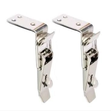 ALturN Toggle Catch Lock,Toggle clamp2 Pcs Stainless Steel Hinge Clip Heavy Duty Toggle Clamp Latch Hasp Toggle Clamp Latch Replacement Pull Latch Clamp for Door Pull Latch(Size:503 A2)