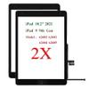 for iPad 9 (9th Generation) A2602 A2603 A2604 A2605 Screen Replacement 2 Pack 10.2 Inch Digitizer, for iPad 9th Gen Touch Screen Digitizer Replacement (2021 Released) with Home Button(Black) view 1