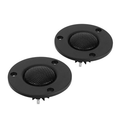 CFTGIW Silk Film Speaker AbsMetal 2Pcs 25-Core 25W B7e Silk Film Magnet Dome Tweeter Treble Speakerspeaker Diaphragm Black