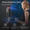 Jacchozhi 3D Face Recognition Video Smart Lock with Camera,Keyless Entry Fingerprint Smart Mortise Lock for Front Door,Built-in WiFi,Doorbell,4-inch HD Screen,Glass Keypad,Auto-Lock,Waterproof view 3