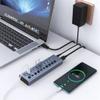 ZHCHAO Aluminum 10-Port USB3.0 Docking Station Multifunctional Hub Standalone Switch Hub(Color:D) view 3