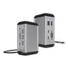 ZHCHAO 12-in-1 Type-c Docking Station hub hub usb3.0/PD100W Vertical Desktop Docking Station view 1