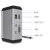 ZHCHAO 12-in-1 Type-c Docking Station hub hub usb3.0/PD100W Vertical Desktop Docking Station view 4