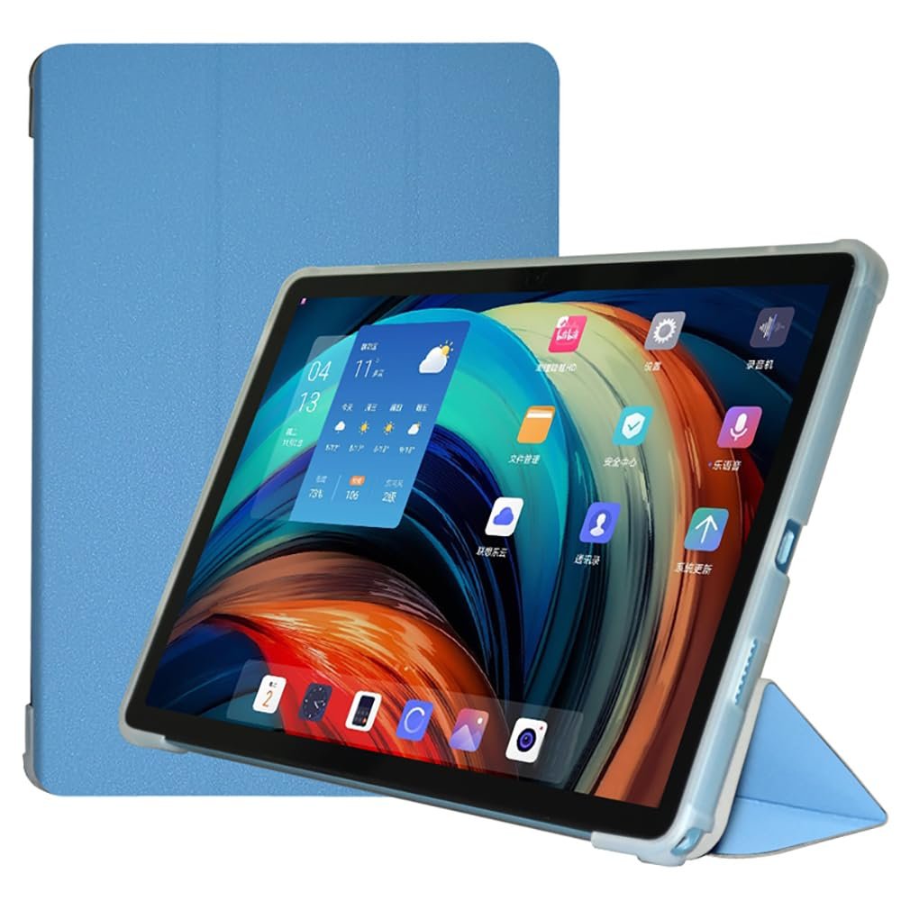 AKNICI Case for TECLAST P50/TECLAST P50S Tablet 11 Inch, Ultra Slim PU Leather Protective Cover Case with Auto Wake/Sleep Folding Trifold Stand Soft TPU Back Shell for TECLAST P50/TECLAST P50S, Blue