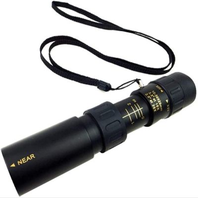DirectNine Basics Portable Monocular All Metal Monocular, 10-30X Zoom External Telephoto Lens, Outdoor Mobile Phone Dual-Adjustment Zoom Telescope