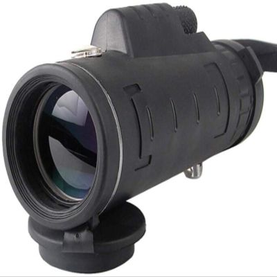 DirectNine Basics Portable Monocular 40x60 Monocular Telescope for Adults Kids, BAK4 Prism+ Monocular Telescope with Phone Adapter & Tripod, Monocular for Wildlife, Black