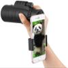 DirectNine Basics Portable Monocular 40x60 Monocular Telescope for Adults Kids, BAK4 Prism+ Monocular Telescope with Phone Adapter & Tripod, Monocular for Wildlife, Black view 2