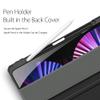 Aidashine Case for iPad Pro 11 Inch M4 (5th Generation) 2024 with Pencil Holder, Shockproof Hard Shell Clear Cover with Pencil Holder,Black view 4