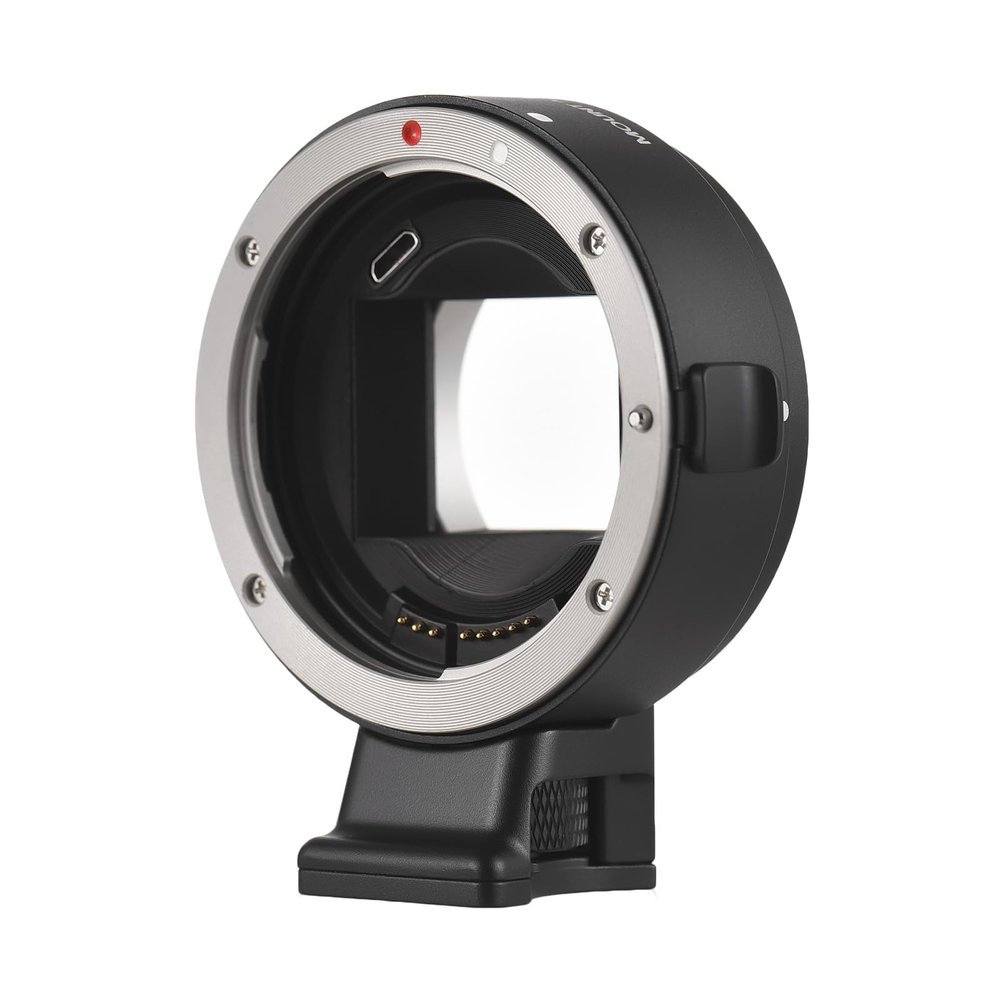 Andoer Upgraded USB Auto Focus EF-NEX IV Lens Mount Adapter Ring Compatible with Canon EF/EF-S Lens to Sony A7/ A7R/ A7M3/ A7M4/ A7M5/ A6000