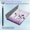 BPQOJB for Galaxy Tab A9 Plus Case with Detachable Wireless Keyboard & 360 Degree Rotating Stand Protect Cover Tablet Case for Samsung Galaxy Tab A9 Plus 11 inch 2023,Purple Lavender Flowers Butterfly view 3
