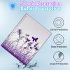 BPQOJB for Galaxy Tab A9 Plus Case with Detachable Wireless Keyboard & 360 Degree Rotating Stand Protect Cover Tablet Case for Samsung Galaxy Tab A9 Plus 11 inch 2023,Purple Lavender Flowers Butterfly view 4