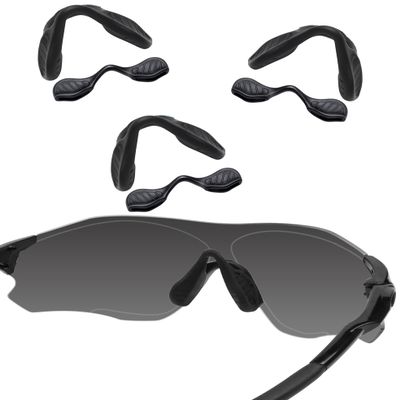 Bwake 3 Pairs Standard Size Replacement Nose Pads for Oakley EV Zero Path | EV Zero Pitch | EV Zero Range | EV Zero Blades | EV Zero Stride - Black