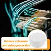 DECHOUS Heavy Duty Aluminum Alloy Waterproof Storage Box Sturdy Security Camera Junction Box for Wall/Ceiling Mount view 2