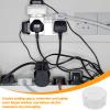 DECHOUS Heavy Duty Aluminum Alloy Waterproof Storage Box Sturdy Security Camera Junction Box for Wall/Ceiling Mount view 3