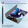 BPQOJB for Galaxy Tab A9 Plus Case with Detachable Wireless Keyboard & 360 Degree Rotating Stand Protect Cover Acrylic Tablet Case for Samsung Galaxy Tab A9 Plus 11 inch 2023 - Purple Dragon view 3