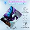 BPQOJB for Galaxy Tab A9 Plus Case with Detachable Wireless Keyboard & 360 Degree Rotating Stand Protect Cover Acrylic Tablet Case for Samsung Galaxy Tab A9 Plus 11 inch 2023 - Purple Dragon view 4