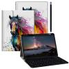 BPQOJB for Galaxy Tab A9 Plus Case with Detachable Wireless Keyboard & 360 Degree Rotating Stand Protect Cover Acrylic Tablet Case for Samsung Galaxy Tab A9 Plus 11 inch 2023 - Watercolor Horse view 1